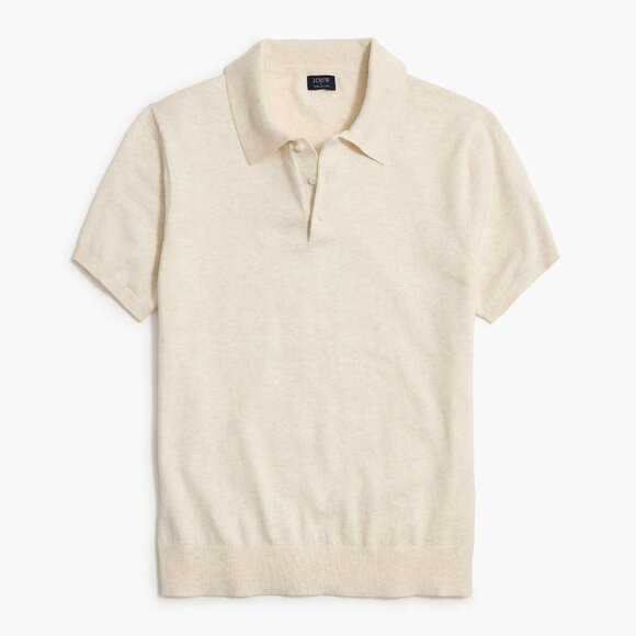 J. Crew Other - J Crew: Cotton Sweater Polo, Cream